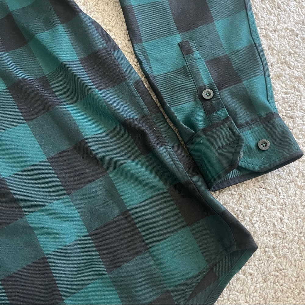 Dixxon Evergreen Checkered Button Down Flannel Sh… - image 4